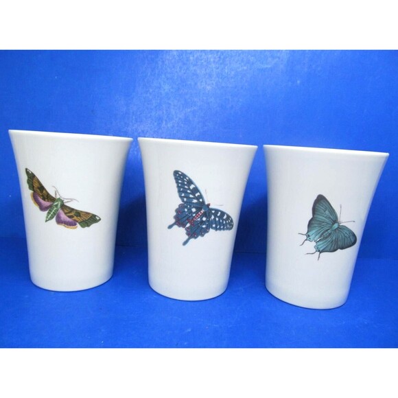 Portmeirion Botanic Garden Susan Williams-Ellis Set Of 3 Various Tumblers 4.5" - Picture 2 of 9